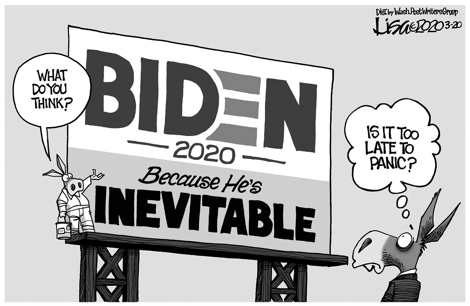 Lisa Benson cartoon for March 24, 2020
